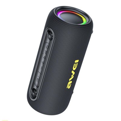 YONIS Enceinte Bluetooth Portable &Eacute;tanche Puissante Avec Lumi&egrave;res Rgb Et Longue Autonomie 