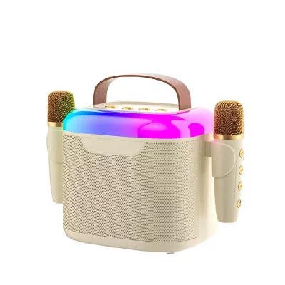 YONIS Enceinte bluetooth portable lumi&egrave;re rgb son hd dual micro int&eacute;gr&eacute; autonomie 6h  