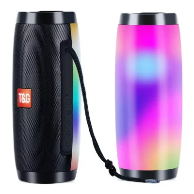 YONIS Enceinte Bluetooth Portable Lumineuse Autonomie 3H Puissance 10W Micro SD FM Noi