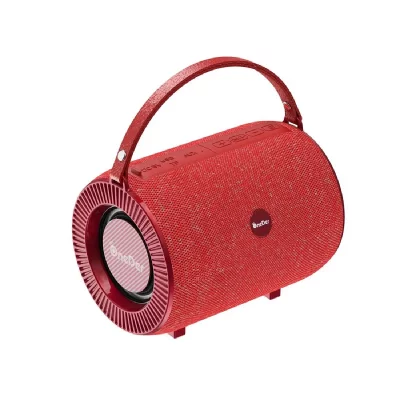 YONIS Enceinte bluetooth portable puissante 5w support usb tf aux fm autonomie 6he rouge  