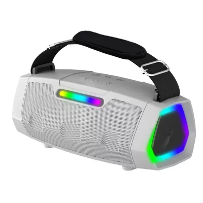 YONIS Enceinte bluetooth portable sans fil tws haut-parleur argent  