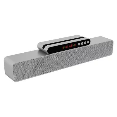 YONIS Enceinte bluetooth portable ultra puissante 10w son st&eacute;r&eacute;o surround led multifonctions argent  