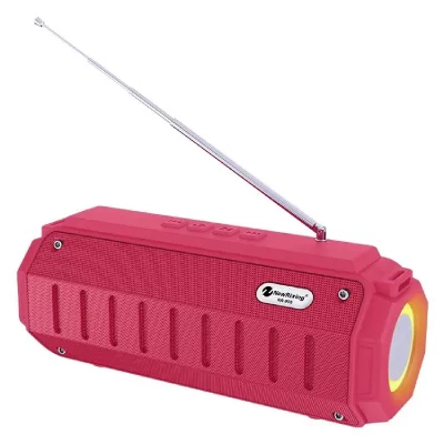 YONIS Enceinte Bluetooth Puissante 10W Avec Lumi&egrave;re Color&eacute;e Autonomie 3-4H Support USB TF AUX Rouge 