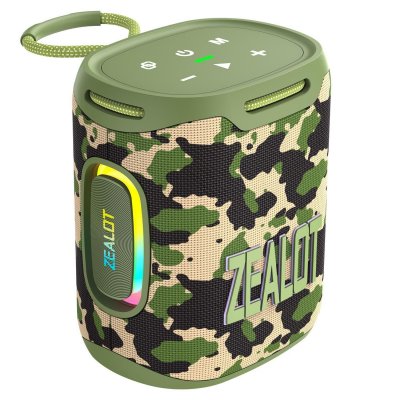 YONIS Enceinte Bluetooth Puissante 25w &Eacute;tanche Ipx6 Avec Lumi&egrave;res Rgb Pour Ext&eacute;rieur Vert 