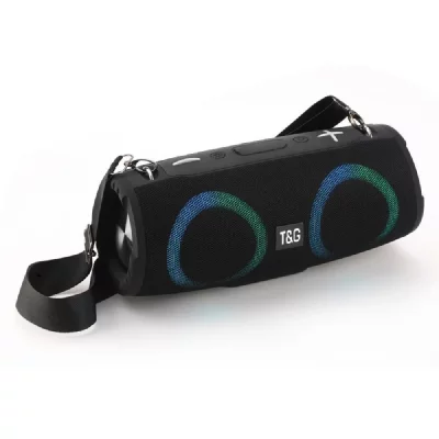 YONIS Enceinte Bluetooth Puissante Avec Lumi&egrave;res Rgb Et Son 360&deg; Pour F&ecirc;tes Noir 