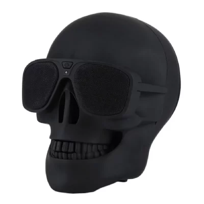 YONIS Enceinte Bluetooth Skull Design Son HD Pour Smartphones Compatibilit&eacute; Universell