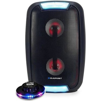 BLAUPUNKT Enceinte Bluetooth SONO DJ PA  LED Autonome / AUX / BT - Jeu de lumi&egrave;re Effet OVNI LED RVB