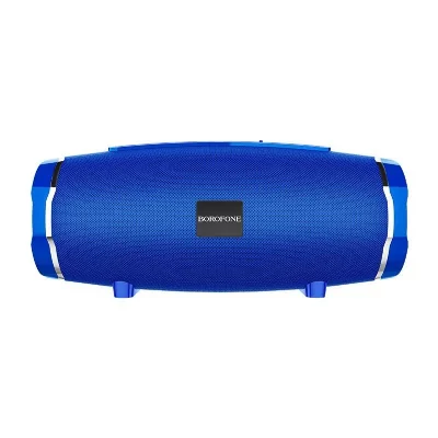 YONIS Enceinte bluetooth sportive waterproof 5.0 son surround 360 4 modes de lecture bleu  