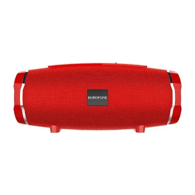 YONIS Enceinte bluetooth sportive waterproof 5.0 son surround 360 4 modes de lecture rouge  