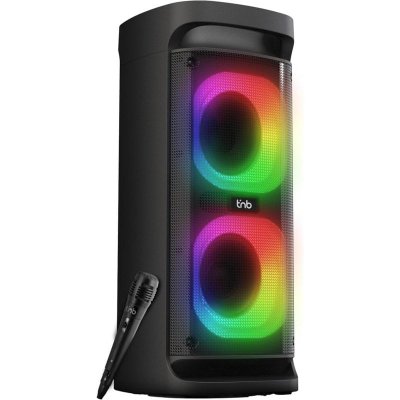 TNB Enceinte Bluetooth -  Party Blaster - 60 Watts - Son &agrave; 360&deg; - 4 Modes LED RGB - Noir