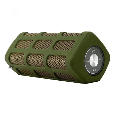 YONIS Enceinte bluetooth waterproof 10w portable avec power bank 5200mah et micro int&eacute;gr&eacute; vert  