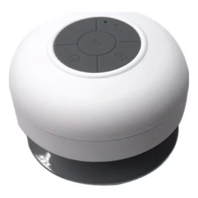 YONIS Enceinte Bluetooth Waterproof Kit Mains Libres Iphone Smartphone Tablette Blanc - 