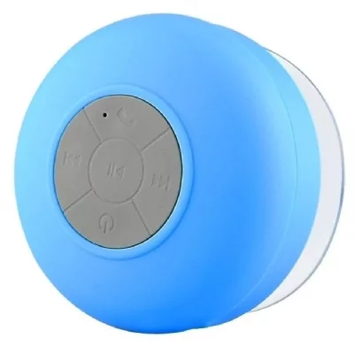 YONIS Enceinte Bluetooth Waterproof Kit Mains Libres Iphone Smartphone Tablette Bleu 