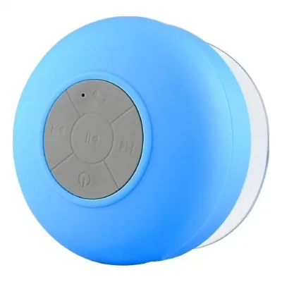 YONIS Enceinte Bluetooth Waterproof Kit Mains Libres Iphone Smartphone Tablette Bleu 