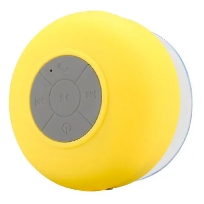 YONIS Enceinte Bluetooth Waterproof Kit Mains Libres Iphone Smartphone Tablette Jaune 