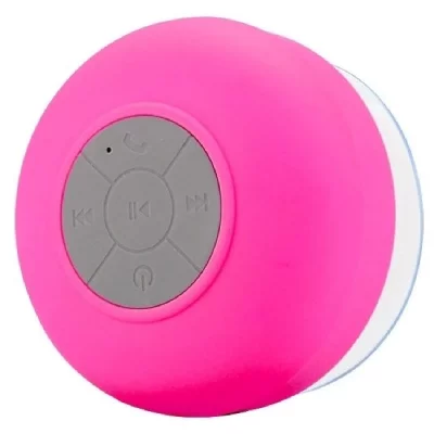YONIS Enceinte Bluetooth Waterproof Kit Mains Libres Iphone Smartphone Tablette Rose - 