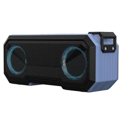 YONIS Enceinte bluetooth waterproof x8 lumineuse 12h autonomie 3000mah 8w clair bleu  