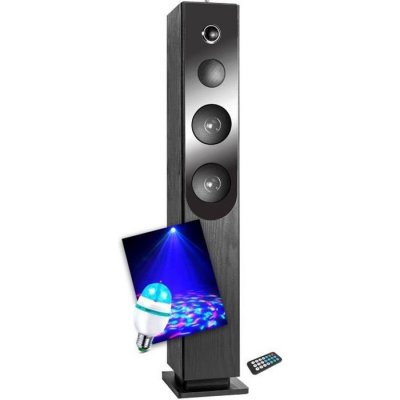 INOVALLEY Enceinte colonne -  - HP33-CD Blacktower - 100W - Bluetooth - Lecteur CD