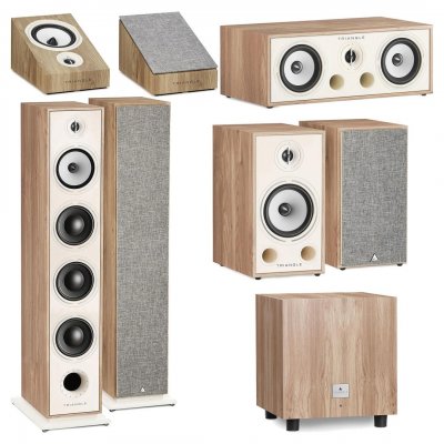TRIANGLE Enceinte colonne  BOREA BR09 Chene Clair x1 Marron 