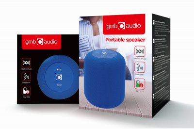 GEMBIRD Enceinte  5w bluetooth con micro bleu SPK-BT-15-B
