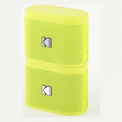 KODAK Enceinte - Lot de 2 - Bluetooth Soundbrix sans fil Jaune