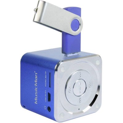 TECHNAXX Enceinte portable 3 W  MusicMan Mini bleu