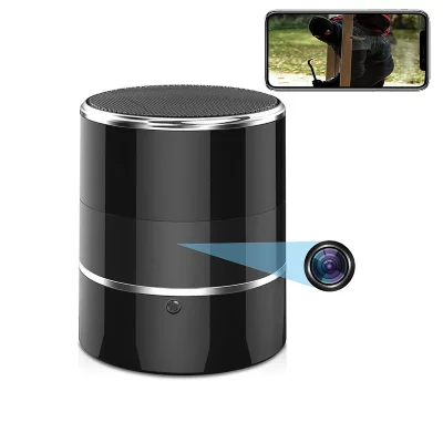 YONIS Enceinte Portable Cam&eacute;ra Espion 1080p 5MP Mouvement IR Enceinte WiFi Bluetooth +SD 16Go -