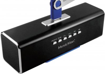 TECHNAXX Enceinte portable MUSICMAN MA SOUNDSTATION avec grille de protection - Noir 