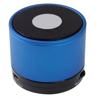 YONIS Enceinte Portable Sans Fil Bluetooth Microphone Appels Bleu Tablette Smartphone 