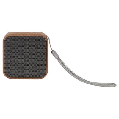 ALTOBUY Enceinte sans Fil 3W Coloris Gris et Aspect Bois avec Dragonne