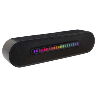 ALTOBUY Enceinte Sans Fil Ovale 2x5W avec Lumi&egrave;res LED - GANOR - 