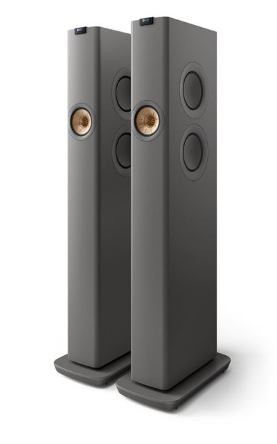 KEF Enceintes connect&eacute;es Hi-Fi  LS60 Wireless Gris Vendues &agrave; la paire