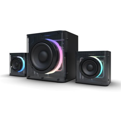 NOVA GAMING Enceintes gaming -  - Serpentis - LED RGB - Noir