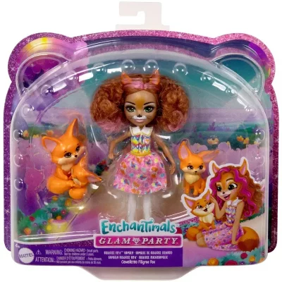 MATTEL Enchantimals - Famille Renard Fennec de Filigree Renard