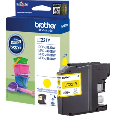 BROTHER Encre  LC221 Jaune LC221Y