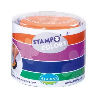 SYLVANIAN Encreur g&eacute;ant Stampo Colors x 4 - encre ultra lavable - Aladine - couleur variant