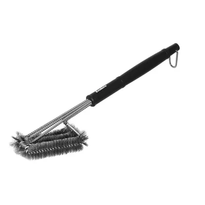 ENDERS  Premium Brosse &agrave; Barbecue en Acier Inoxydable 3 t&ecirc;tes Noir