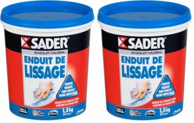 SADER Enduit Mural De Lissage Lisse D&eacute;co P&acirc;te  - Le Pot De 1,5kg