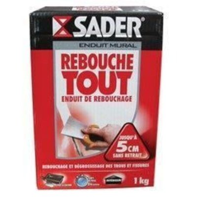 SADER Enduit Mural De Rebouchage Rebouche Tout Poudre  - Le Sac De 1kg