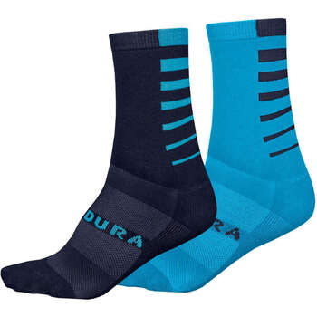 ENDURA  COOLMAX Stripe II Socks (2-Pack) - Electric Blue