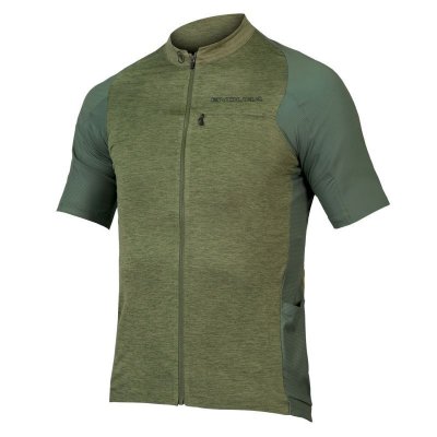 ENDURA  - GV500 Reiver S/S Jersey - Maillot v&eacute;lo homme Olive Green - M