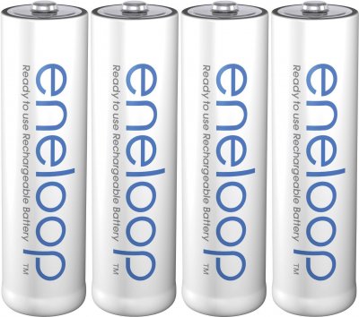 ENELOOP  Bk-3mcdec4be Rechargeable Battery 2000mah 4 Units Argent&eacute;