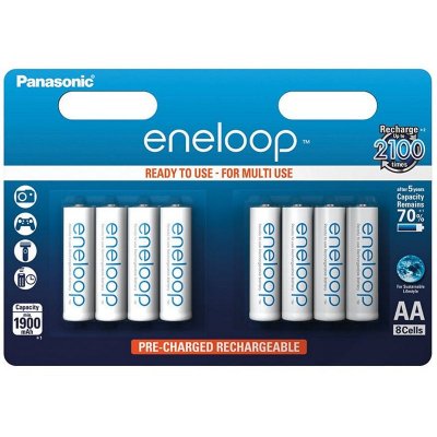 ENELOOP  Piles 8 Mignon Aa 1900mah One Size Silver