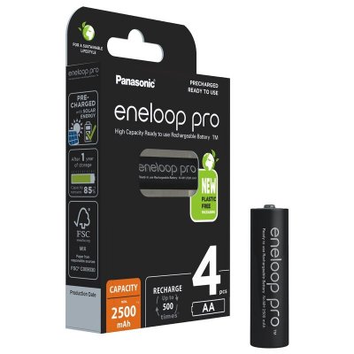 PANASONIC Eneloop Piles Pro Mignon Aa 2500mah One Size Black