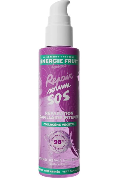 ENERGIE FRUIT  S&eacute;rum Sos Capillaire Soin R&eacute;paration Intense Cheveux Tr&egrave;s Ab&icirc;m&eacute;s 75 Ml