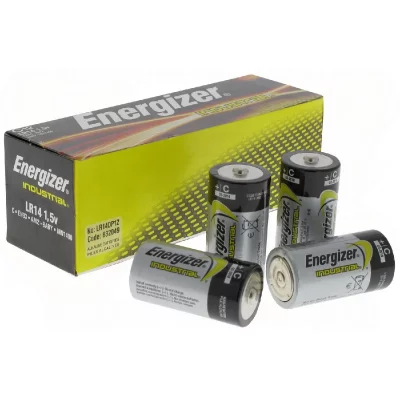 ENERGIZER  636107 Industrial/Disposable Battery (Pack of 12) Noir
