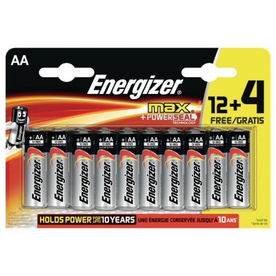 ENERGIZER  ENR Max Alk AA BP16 12+4 BR Piles