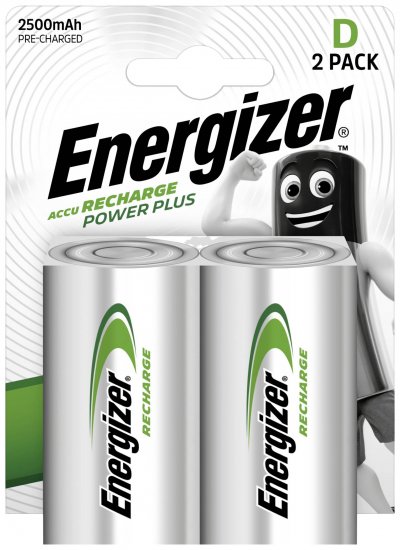 ENERGIZER  HR20/D 2 batteries rechargeables Ni-MH