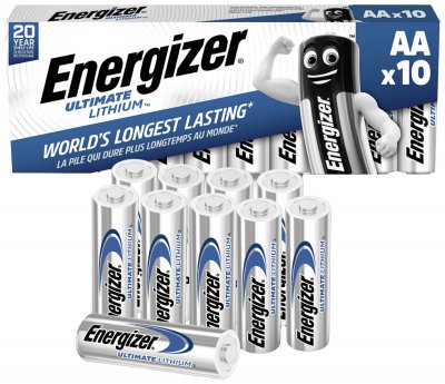 ENERGIZER  - Lot de 10 piles lithium AA-LR03-L91