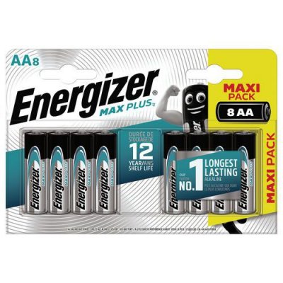 ENERGIZER  Pile alcaline AA / LR6 Max Plus - Lot de 8